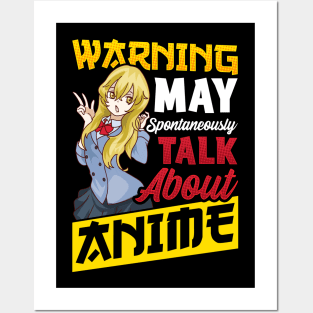 Warning May Spontaneously Start Talking About Anime Posters and Art